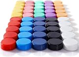 ZDZBLX Fridge Magnets 50 Pack 10 Colors Round Small Premium Magnets A001 view 1