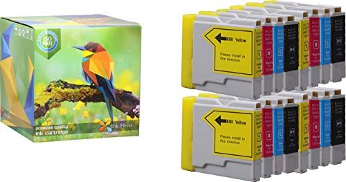 Ink Hero 16 Pack Ink Cartridges for Brother LC-51 DCP 130C 330C 350C 750CW Intellifax 1360 1860C 1960C 2480C 2580C MFC 230C 240C 3360C 440CN 465CN 5460CN 5860CN 665CW 685CW 845CW 885CW Printer Inks