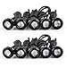 YINTATECH 10pcs Eagle Eye Led 18mm 9W Red Day Running Light Backup Reverse Turn Signal Light Motorcycle Light Clearance Marker Lights