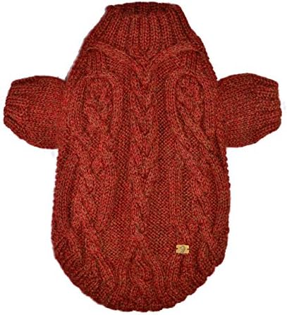 Designer Dog Clothes Sweater Fleece - SunQu - Small/Teacup Dog Clothes - 100% Handmade Baby Alpaca Wool XXS Dog Sweaters Coats for Dogs, Cats, Rabbits and All Pets - Hypoallergenic