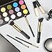 Makeup Brushes, SOLVE 17pcs Professional Kabuki Cosmetics Brush Set Foundation Powder Eye Brushes Kit Golden Black with Box
