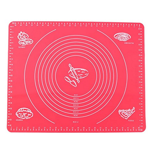 Click Here to See More Images SuperStores 5040cm Silicone Mat Baking Cakes Pans 100% Non-Stick Silicone Pad Table Grill Pad Jelly Fondant Cooking Plate Kitchen Tools
