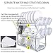 Dish Drying Rack 3-Tier Chrome Dish Drainer Rack Kitchen Storage with Drainboard and Cutlery Cup 16.59.817.7