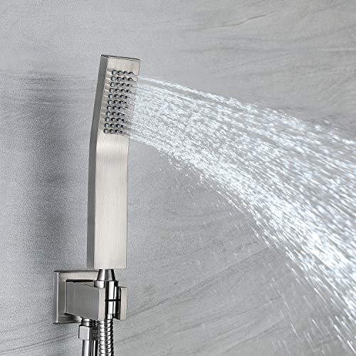 image for Genhiyar Shower Faucet Set Rain Showerhead Handheld Shower Waterfall B