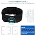 Bluetooth Headband Sleep Headphones, TOPOINT Wireless Music Sport Headbands Sleeping Headsets, Long Time Play Workout, Running, Yoga, Black