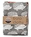 Milkbarn Organic Burp Cloths, 2 Pack (Orange Fox and Gray Hedgehog)