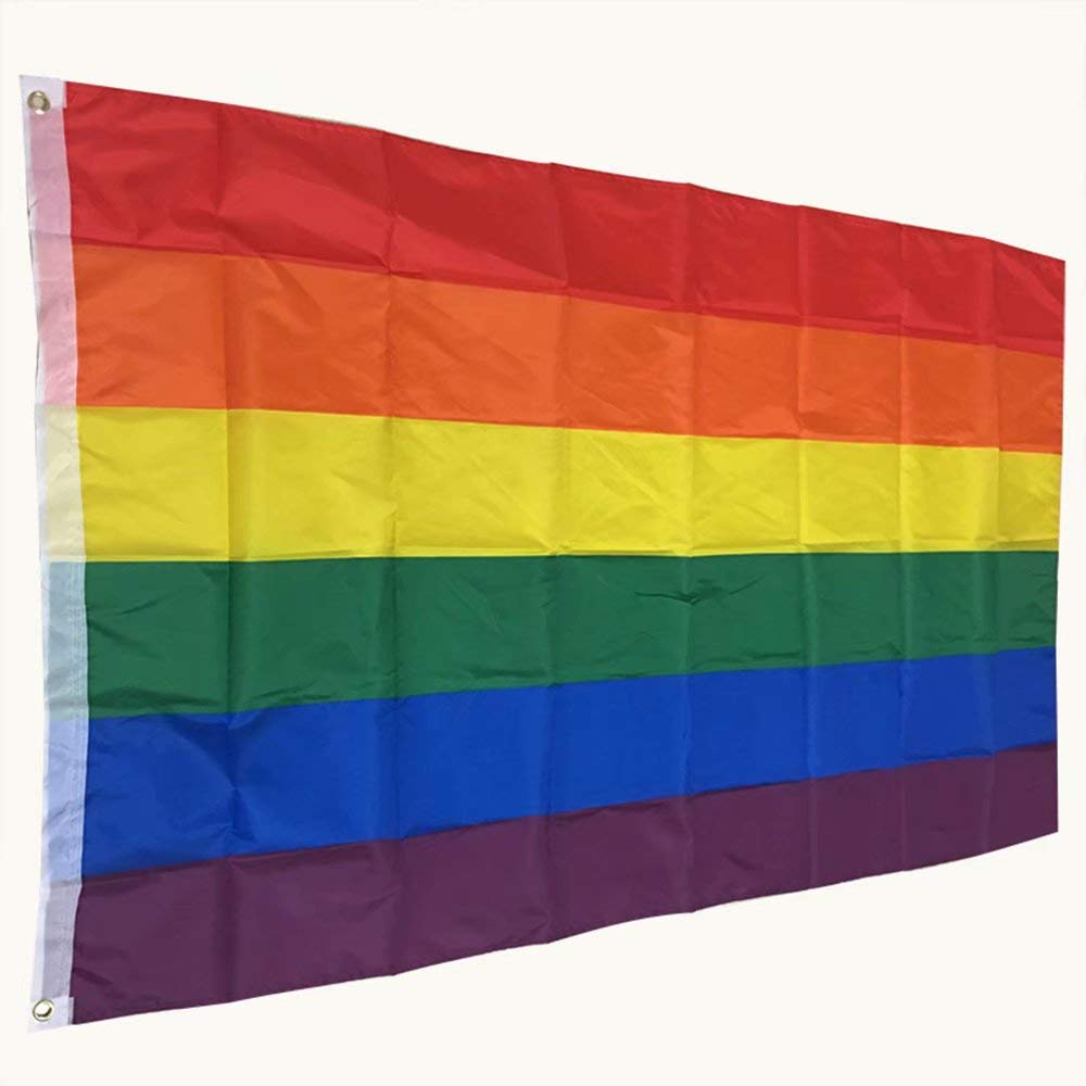 Large 5ft X 3ft Gay Pride Rainbow Flag Amazon.co.uk DIY & Tools