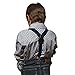 Suspenders for Kids Boys and Baby - Premium 1 Inch Suspender Perfect for Tuxedo - Navy Blue (size 22