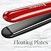 Remington S9610 T|Studio Silk Ceramic Slim Hair Straightener, Flat Iron, 1-inch Ceramic Plate, Red