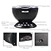 SOLLED Ocean Wave Projector 12 LED Remote Control Night Light Wave Projector for Kids 7 Colors Undersea Projector Lamp with Mini Music Player for Living Room Bedroom - Black