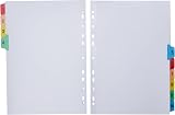 Q-Connect 1-10 Index Divider A4 White Multi-Punched Reinforced Tabs view 2