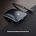 Wireless Mouse, YJan 2.4G Ergonomic Wireless Portable Silent Optical Mice with USB Nano Receiver for Laptop PC Computer Chromebook and Notebook-Blackthumb 3