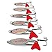 Goture Long Distance Cast Metal Spoon Fishing Lures （Pack of 10）