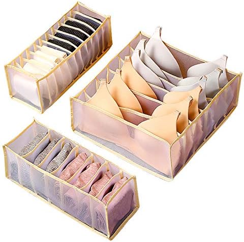 収納ボックス 下着収納ボックス 折り畳み 衣類用引き出し仕切り ブラ収納 3点セット 引き出し