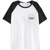 Packitcute Women's Cute Japanese Style T-Shirt - Soft Cotton Short Sleeve Top With Cartoon Print For Summer & Casual Wear