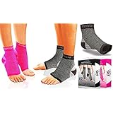 Physix Gear Plantar Fasciitis Socks with Arch Support for Men & Women - Best 24/7 Compression Foot Sleeve for Heel Spurs, Ankle, PF & Swelling - Holds Shape & Better Than a Night Splint - Black XXL