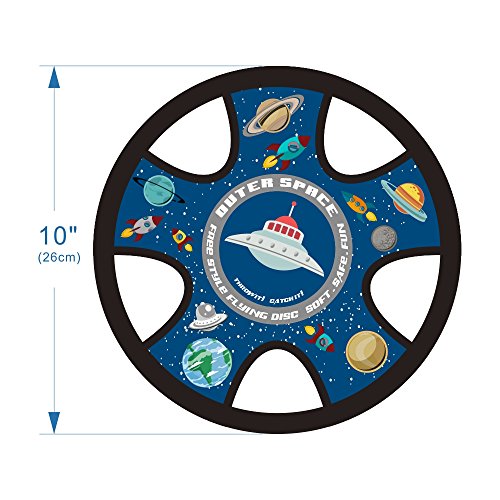 Free Style Fabric Soft Flying Disc 10" (Spacecraft) - Thumbnail 2