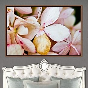signwin Framed Canvas Wall Art Blooming Closeup Botanical...