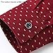 MUSE FATH Men’s Printed Dress Shirt-Cotton Casual Long Sleeve Shirt- Interview Dress Shirt-Wine Red-S