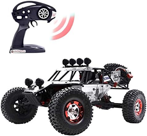 High Speed Remote Control Truck, Keliwow 1:12 Scale 4WD Off-Road Racing Desert Buggy 21.75 mph 2.4 GHz Electric Radio Controlled Vehicles RTR (C03-Brushed-Grey)