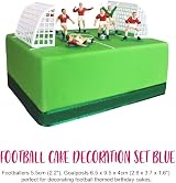 Anniversary House Football Cake Topper Set 9pcs 7 Players 2 Goals UK Designed view 3