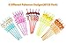 Party Supplies Drinking Plastic Straws Reusable for Kids Birthday Favors with Cleaning Brush