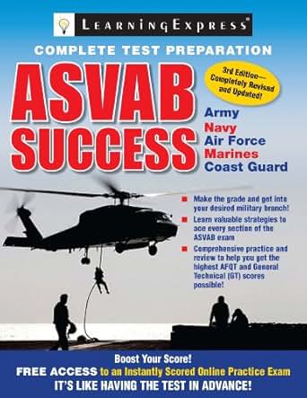 Amazon Com Asvab Success Third Edition Ebook Learning