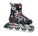 Rollerblade Macroblade 84 Alu 2016 All Around Workout Skate, Black/Red, US Size 9