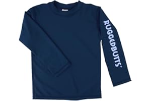 RUGGEDBUTTS® Baby/Toddler Boys Long Sleeve Rash Guard Swim Shirt w/UPF 50+