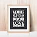 Father Quote Sign Chalkboard Print, Unique Dad Gift