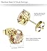 ORAZIO 4 Pairs Stainless Steel Women Stud Earrings Mens Ear Piercing Cubic Zirconia Earrings 5mm