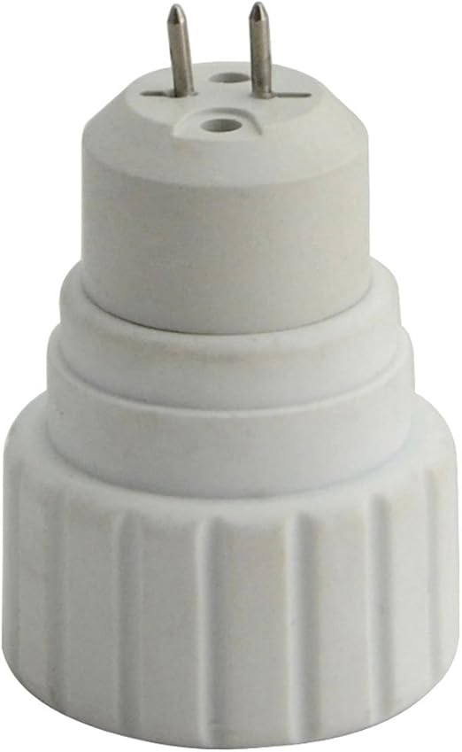 White MR16/GU5.3 To GU10 Light Bulb Base Socket Lamp Adapter Converter Holders, Light Sockets