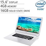 Acer 15.6" Full HD IPS Premium Flagship Chromebook - Intel Celeron Dual-Core 3205U 1.5GHz, 4GB DDR3, 16GB SSD, HDMI, Bluetooth, HD Webcam, WLAN, USB 3.0, Chrome OS