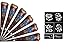 India Painting Tattoo Paste Cone,6 Tube Brown Paste Cone Indian Body Art Painting Drawing with free Stencil (Original Version)