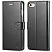 iPhone 6s Plus Case, iPhone 6 Plus case, SHIELDON Flip Folio [Kickstand Feature] Genuine leather Wallet Case with ID & Credit Card Pockets for iPhone 6 Plus/6S Plus 5.5, Black
