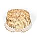 Wicker Basket Gift Baskets Empty Oval Willow Woven Picnic Basket Easter Candy Basket Storage Basket Wine Basket with Handle Egg Gathering Wedding Basket (Natural)