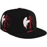 Religious Christian Faith Jesus Baseball Cap Four-Sided Printing Flat Bill Brim Cool Hip Hop Trucker Has Men, Women Adjustable Baseball Caps Black