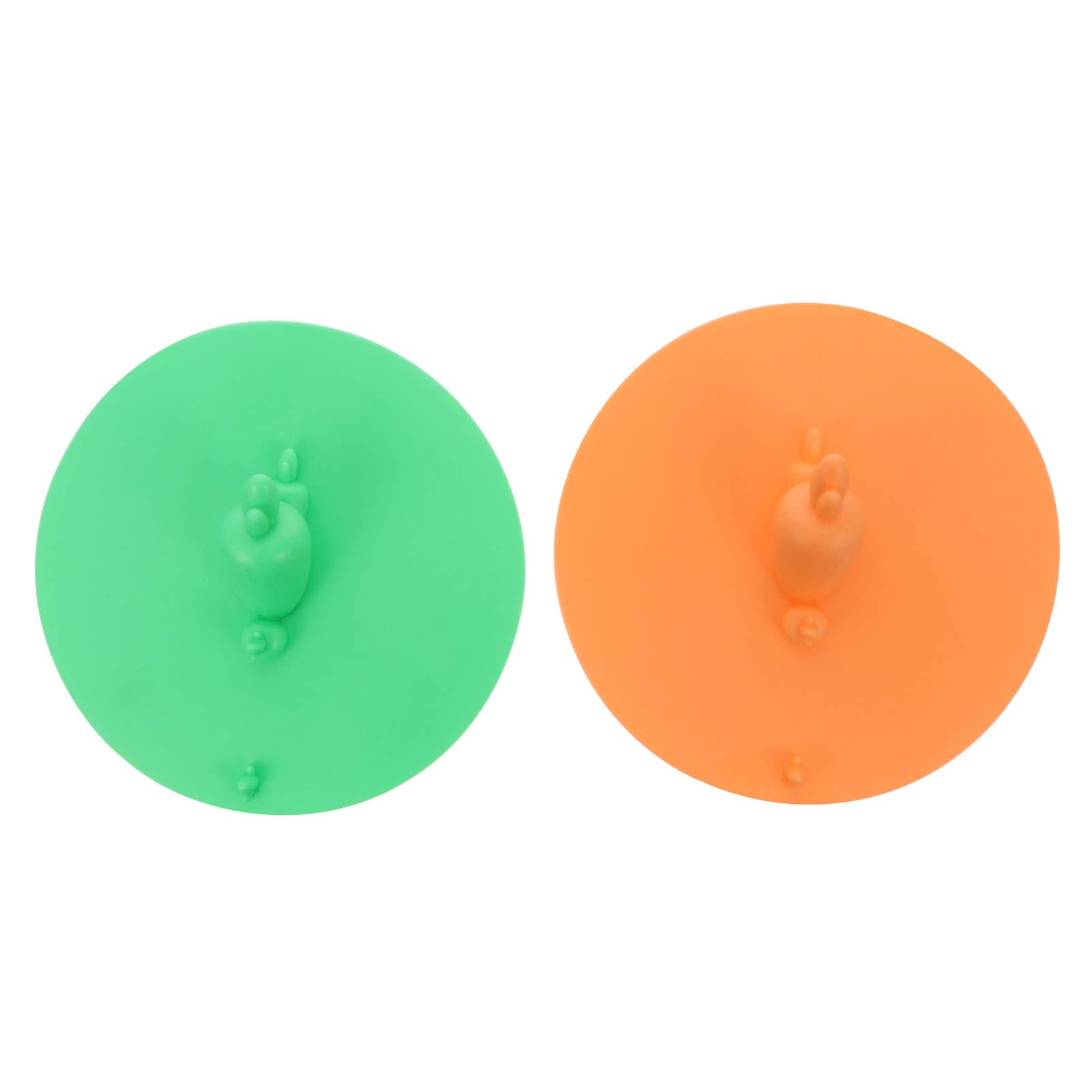 ULTECHNOVO 6 Inches Drain Stopper, 2Pcs Silicone Bath Plug Tub Stopper, Shower Drain Hair Catcher Sink Plug Filter Drain Plug for Kitchens, Bathrooms and Laundries