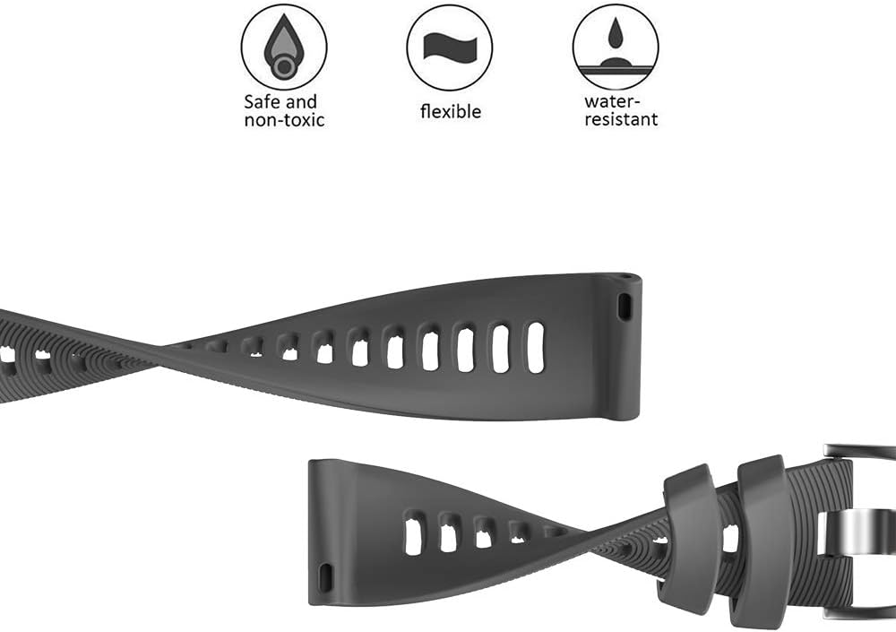 ISABAKE Silicone Strap for Garmin Forerunner 245/645 Music Band, 20mm Replacement Watch Band for Vivoactive 3, Vivomove HR - Image 5