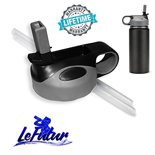 Straw lid/cap for hydro flask (black)