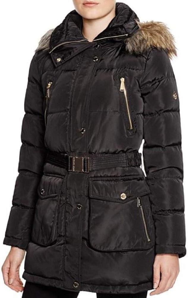 black belted puffer coat womens