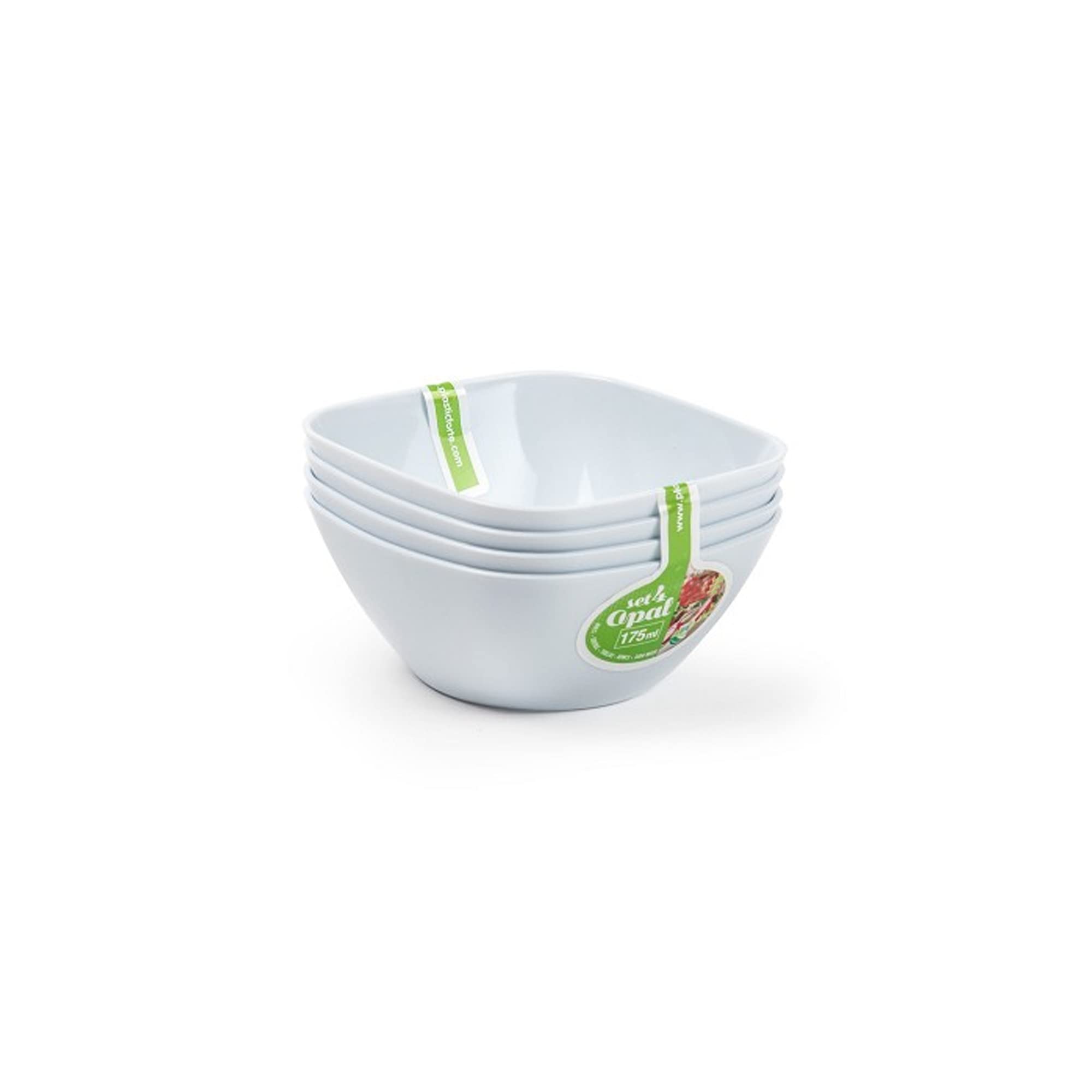 Set of 4-175ml Square Small Bowls | Multipurpose Serving Bowls for Dips, Desserts and Sauces | Durable, Stylish and Microwave Safe