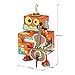 Rolife Dream Hand Crank Music Box with Inner Machine-3D Wooden Puzzle DIY Assemble Toys-Creative Gift for Christmas/Birthday/Valentine's Day for Kids Children Girl Friends (Cello Robot)