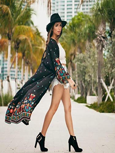 image for GOVOW Oversized Cardigan for Women Clearance Sale Feitong Loose Floral