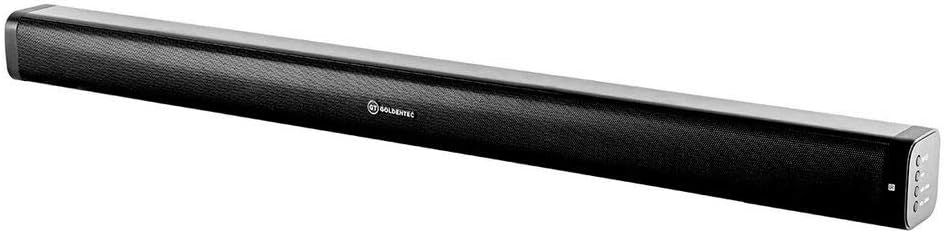 Soundbar Bluetooth 80W RMS 2.0 Canais com HDMI e Óptica | Goldentec
