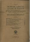 ALTITUDE, AZIMUTH, and LINE OF POSITION H. O. No. 200