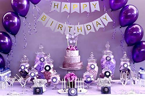Purple Birthday Decorations Lavender Birthday Decor Happy