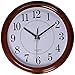 Bekith Classic Clock Quiet Sweep Wooden Pattern 13 Inch Wall Clock