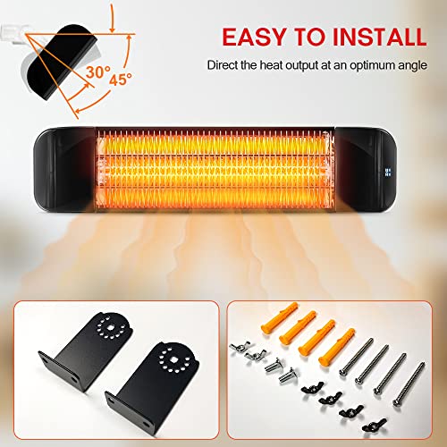 Outdoor Patio Heater,Colliford 900/1500W Wall Mounted Heater with
