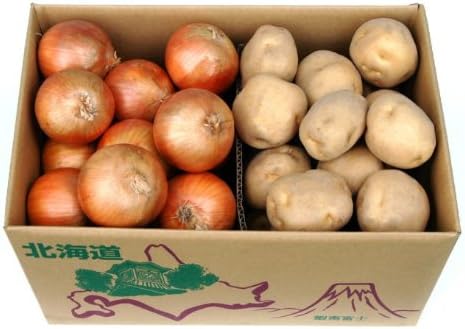 Amazon 北海道産 じゃがいも たまねぎ 超希少品 早出し手掘り 今金男爵と北海道産玉葱 ｌサイズ 詰合せ10kg箱入り じゃがいも5kgと玉葱5kg 今金男爵 じゃがいも 通販